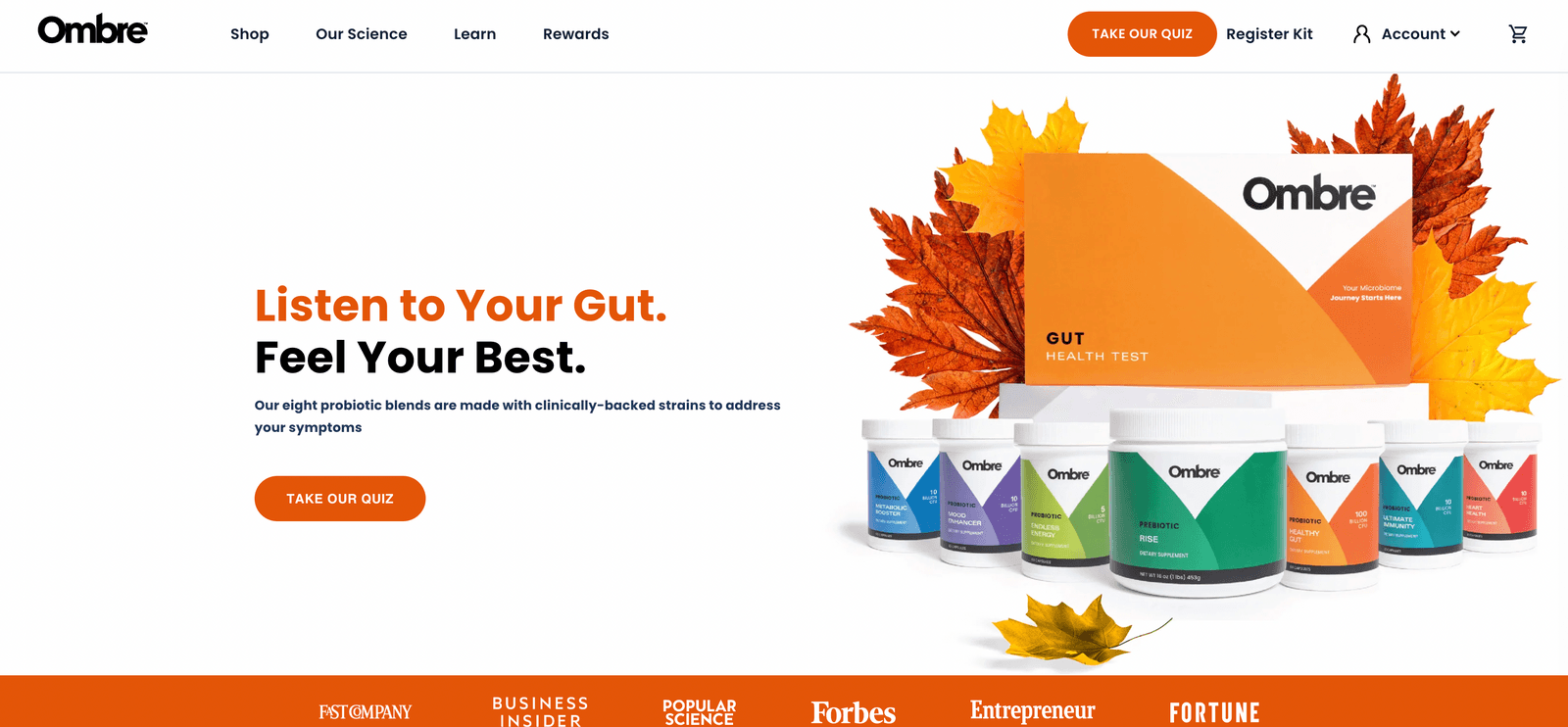 Ombre portfolio thumbnail